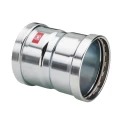 Муфта соединительная Viega Prestabo 1115XL Дн108 Ру10, нелегированная сталь с цинковым покрытием, пресс / пресс, уплотнение - EPDM