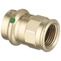Муфта переходная Viega Sanpress 2212 Дн15x3/4″ Ру16 соединительная, для медных труб, бронза, внутренняя резьба / пресс, уплотнение EPDM