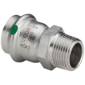 Муфта переходная Viega Sanpress Inox 2311 Дн28x3/4″ Ру16 соединительная, нержавеющая сталь, наружная резьба / пресс, уплотнение EPDM