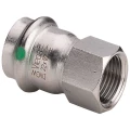 Муфта переходная Viega Sanpress Inox 2312 Дн35x1 1/4″ Ру16 соединительная, нержавеющая сталь, внутренняя резьба / пресс, уплотнение EPDM