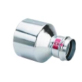 Муфта-вставка редукционная Viega Prestabo 1115.1XL Дн108x64 Ру10, нелегированная сталь с цинковым покрытием, пресс / пресс, уплотнение - EPDM
