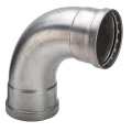 Отвод Viega Sanpress Inox SC-Contur 2316XL Дн76 Ру16 из нержавеющей стали, 90°, пресс