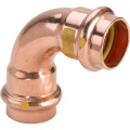 Отвод Viega 2616 Дн28 Ру5 Profipress G с SC-Contur, угол 90°, присоединение - пресс, корпус – медь, для медных труб