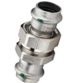 Соединитель Viega Sanpress Inox Дн54 Ру10 разъёмный, корпус-сталь, с плоской прокладкой