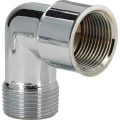 Угол Viega 1613 1/2″ Ду15 Ру25 90° корпус латунь хромированая наружная/внутренняя резьба 