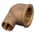 Угол переходной Viega 94090G Дн18x1/2″ Ру25, 90°, для медных труб, присоединение - пайка / внутренняя резьба
