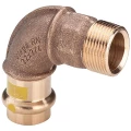 Угол пресс Viega Profipress G с SC-Contur 2614 Дн15x1/2″ 90° корпус бронза, пресс/НР, 