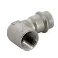 Угольник Viega Sanpress Inox SC-Contur 2314.2 Дн18х1/2″ Ру16 с разъемным соединением и плоской прокладкой, из нержавеющей стали, 90°, внутренняя резьба / пресс  Угольник Viega Sanpress Inox SC-Contur 2314.2 Дн18х1/2″ Ру16 с разъемным соединением и плоской прокладкой, из нержавеющей стали, 90°, внутренняя резьба / пресс