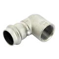 Угол Viega Sanpress Inox SC-Contur Дн22х1″ Ру16 из нержавеющей стали, 90°, пресс/внутренняя резьба 