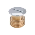 Заглушка Viega 1752 Ду1/2″ Ру25 НР, хромированная, с крановой розеткой, корпус - латунь, присоединение - наружная резьба