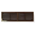 Решетка вентиляционная VIENTO ВР 450х130мм переточная прямоугольная, с рамкой, материал - АБС-пластик, цвет - коричневый