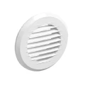 Решетка приточно-вытяжная VIENTO KФ 145мм с фланцем 100мм круглая, материал - АБС-пластик, цвет - белый