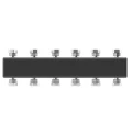 Коллектор котельной Wester 0-05-0120 1 1/2″x5 Ду40 Py6 из нержавеющей стали, с кронштейном