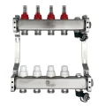 Коллекторная группа Wester MUFS 1″ Ду25 Ру10 выходов 4х3/4″, материал - нержавеющая сталь, с расходомерами  Коллекторная группа Wester MUFS 1″ Ду25 Ру10 выходов 4х3/4″, материал - нержавеющая сталь, с расходомерами
