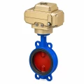 Затвор дисковый поворотный Tecofi VPI 4448-N24EP Ду150 Ру16 межфланцевый, корпус - ковкий чугун EN-GJS-500-7, диск - ковкий чугун EN-GJS-500-7, уплотнение - EPDM, с электроприводом Nutork 220В