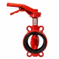 Затвор дисковый поворотный Tecofi VPI 4448R-02EP Ду40 Ру16 межфланцевый, корпус - ковкий чугун EN-GJS-500-7, диск - ковкий чугун EN-GJS-500-7, уплотнение - EPDM, с рукояткой
