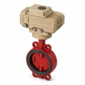 Затвор дисковый поворотный Tecofi VPI 4448R-N24EP Ду150 Ру16 межфланцевый, корпус - ковкий чугун EN-GJS-500-7, диск - ковкий чугун EN-GJS-500-7, уплотнение - EPDM, с электроприводом Nutork 220В