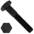 Болт шестигранный ZITAR М14х70 с неполной резьбой, корпус - сталь, без покрытия, класс прочности 8.8, весовой, фасовка - 25кг, DIN 931