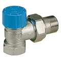 Клапан термостатический Giacomini R401H 1/2″ Ду15 Ру16 угловой, подключение термостатической головки – резьба 30 х 1,5 мм, присоединение - внутренняя резьба, корпус - латунь