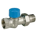 Клапан термостатический Giacomini R402H 1/2″ Ду15 Ру16 прямой, подключение термостатической головки – резьба 30 х 1,5 мм, присоединение - внутренняя резьба, корпус - латунь