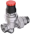 Клапан термостатический Giacomini R412DB 1/2″ Ду15 Ру10 прямой, с автоматическим динамическим регулированием расхода, отвод с герметичной прокладкой, присоединение - наружная резьба, корпус - латунь