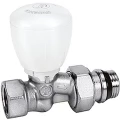 Клапан термостатический Giacomini R422TG 3/8″ Ду10 Ру16 прямой, микрометрический, хромированный, отвод с герметичной прокладкой, присоединение - внутренняя резьба, корпус - латунь