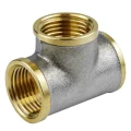 Тройник латунный Aquasfera 9007 Ду15 (1/2″) Ру40 ВР/ВР никель ГОСТ 32585-2013