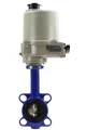 Затвор дисковый поворотный DN.ru WBV1413E-2W-Fb-H Ду100 Ру16, корпус - чугун GGG50, диск - чугун GGG40, уплотнение - EPDM, с электроприводом ГЗ-ОФ-110/11М 220В