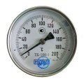 Термометр биметаллический ТБ100 Метер осевой, до 200°С, корпус 100 мм, L=100 мм, присоединение G1/2"