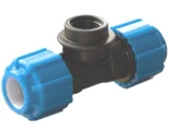 Тройник ПНД Политэк Дн20x1/2x20 ВР Ру16 с внутренней резьбой