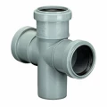 Крестовина одноплоскостная 50x50x50/90° Политэк для внутренней канализации