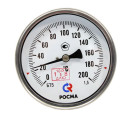 Термометр биметаллический БТ-51.211 Росма осевой, до 200°С, корпус 100 мм, L=100 мм, присоединение G1/2"