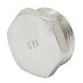 Заглушка латунная STI Ду15 (1/2″) Ру16 наружная резьба никелированная
