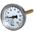 Термометр биметаллический А5000 Wika осевой, до 160°С, корпус 63 мм, L=60 мм, присоединение G1/2" 36523012