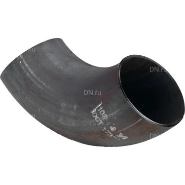 Отвод бесшовный крутоизогнутый 90° DN.ru Ст20 Св/Св 10″ Ду250 Ру63 ГОСТ 17375-2001 исполнение 2, наружный диаметр - 273мм, толщина стенки - 10мм, корпус - сталь 20, присоединение - под приварку (опрессовано)