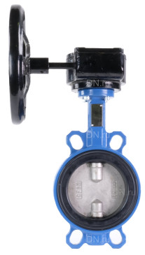 Затвор дисковый поворотный Tecofi VPI 4449-08 Ду40-300 Ру16 с редуктором