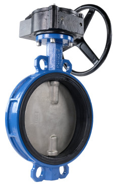 Затвор дисковый поворотный Tecofi VPI 4449-08 Ду250 Ру16 с редуктором