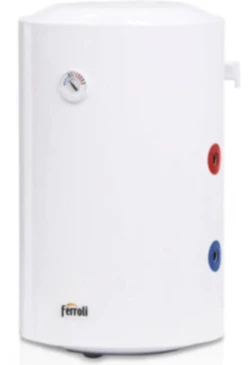 Водонагреватель электрический накопительный Ferroli PTO 80V 9kW настенный увеличенной мощности, объем 80л, мощность 1500Вт, напряжение 220В, Tmax 75°С, материал бака — сталь эмалированная
