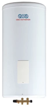 Водонагреватель электрический накопительный OSO Wally W 120 напольный, объем 121л, мощность 2000Вт, напряжение 230В, 1 фаза, с клапанами, материал бака - нержавеющая сталь