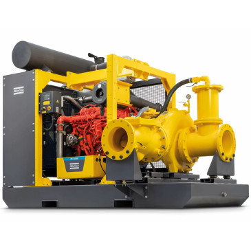 Мотопомпа Atlas Copco PAS 300HF 440 FSC01 дизельная, патрубки 12″ 300 мм, 4-тактный двигатель 375.3 л.с., напор - 88 м, производительность - 38300 л/мин