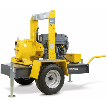 Мотопомпа Atlas Copco VAR 4-316 FKL11 дизельная, патрубки 4″ 100 мм, 4-тактный двигатель 45.6 л.с., напор - 53 м, производительность - 3170 л/мин