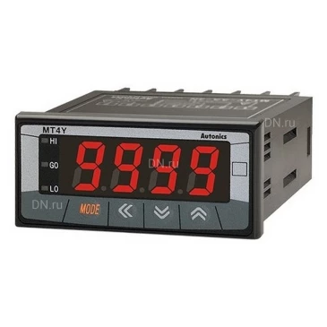 Мультиметр Autonics MT4Y-AA-4N переменный ток, 72х36мм, 4-разрядный индикатор, отображаемый диапазон от -1999 до 9999, вход 0-5A, индикатор, 100-240В