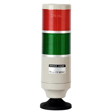 Колонна светосигнальная Autonics MT8C-2ALG-RG диаметр - 86мм, основание корпуса - 116.5мм, постоянное/мигающее свечение, цвет - красный/зеленый, 24В, IP54 Колонна светосигнальная Autonics MT8C-2ALG-RG диаметр - 86мм, основание корпуса - 116.5мм, постоянное/мигающее свечение, цвет - красный/зеленый, 24В, IP54