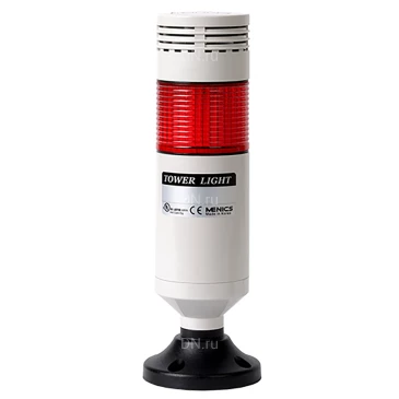 Колонна светосигнальная Autonics PTE-AGZ-102-R диаметр - 56мм, основание корпуса - 104мм, постоянное/мигающее свечение, с зуммером, цвет - красный, 24В, IP50 Колонна светосигнальная Autonics PTE-AGZ-102-R диаметр - 56мм, основание корпуса - 104мм, постоянное/мигающее свечение, с зуммером, цвет - красный, 24В, IP50