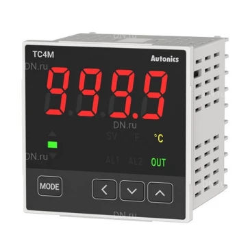Контроллер температурный Autonics TC4M-24R 4-разрядный, ПИД-регулятор, выход релейный и ТТР, выход аварийной сигнализации, 100-240В