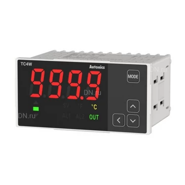 Контроллер температурный Autonics TC4W-14R 4-разрядный, ПИД-регулятор, выход релейный и ТТР, выход аварийной сигнализации, 100-240В