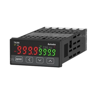 Контроллер температурный Autonics TK4N-14RR 4-разрядный, ПИД-регулятор, управляющий выход 1 реле, выход аварийной сигнализации, 100-240В, IP65