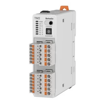 Контроллер температурный Autonics TM2-22RB 2-канальный, ПИД-регулятор, базовый модуль, период измерения 50мс, без дисплея, 24В