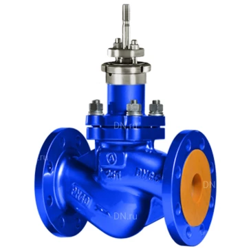 Клапан регулирующий Авангард КР 25нж947нж Ду50 Ру16 односедельный неразгруженный, присоединение фланцевое, корпус - нержавеющая сталь 12Х18Н9ТЛ, уплотнение - металл, без электропривода