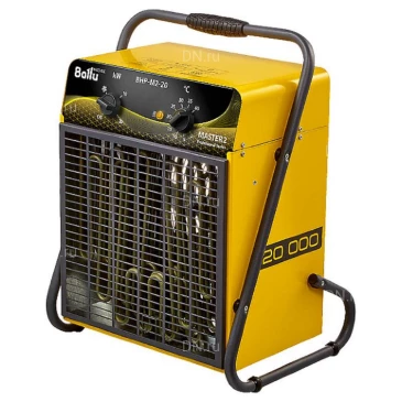 Тепловентилятор Ballu BHP-M2-20 ТЭН, мощность - 20кВт, площадь - 200м2, производительность - 1700м3/час, IP24, нагрев воздуха - 35°С